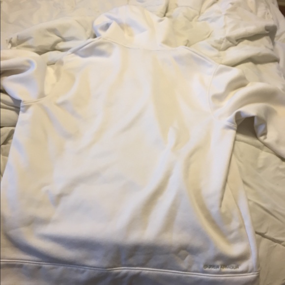 White with black and gray Camo Under Armour Hoodie - Picture 3 of 4